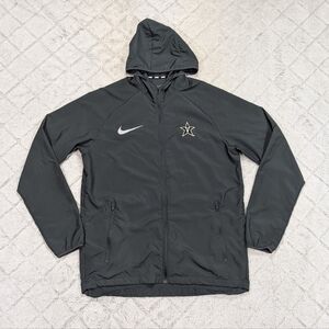 Nike Jacket Mens M Gray Vanderbilt Commodores Essential Full Zip Light Hood